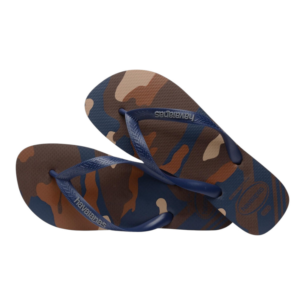 HAVAIANAS 哈瓦仕 人字拖 深棕藍 迷彩 基本款 拖鞋 男 41413980727