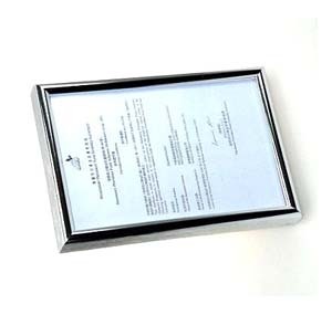 SM-A4  FRAME HOLDER for CERTIFICATE - SILVER 503322920