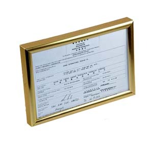 SM-A4  FRAME HOLDER for CERTIFICATE - GOLD 503322980