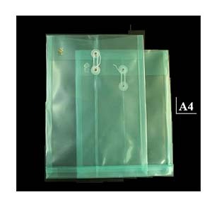A4 透明有繩公文袋 - 綠色 503600450