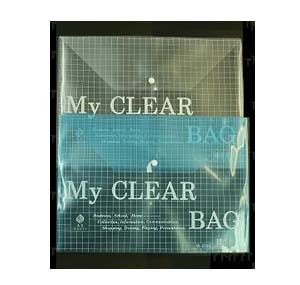 K-108  CLEAR BUTTON BAG  A4 - WHITE 503721080