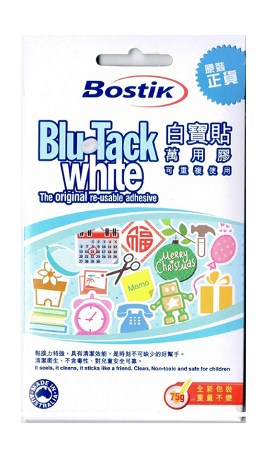 BOSTIK BLU-TACK - WHITE (75gm) 503900005