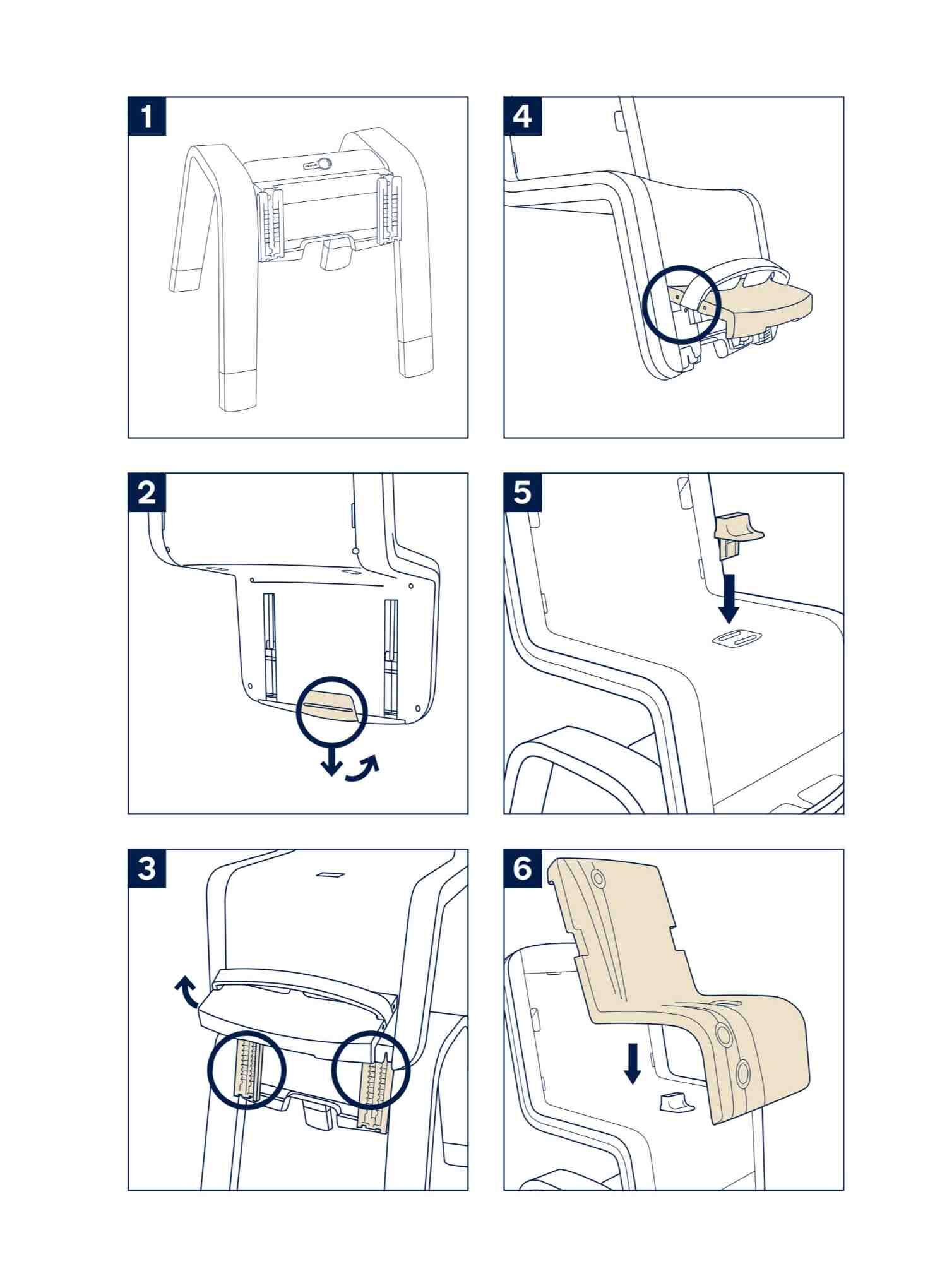 ハイチェア NUNA ZAAZほぼ新品 グレー 日本語説明書付き Nuna - zaaz™High Chair - Product Use/Installation Instr