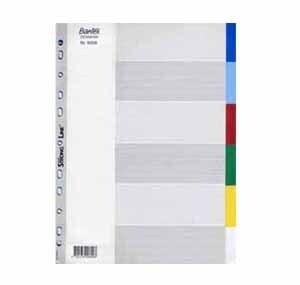 辦得事 6006 A4 六級彩色膠質分類索引 (加厚) 505060060