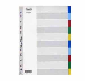 辦得事 6010 A4 十級彩色膠質分類索引 (加厚) 505060100