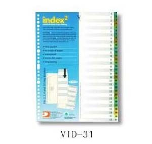 DATA BANK  VID-31  A4 膠質分類索引 ( 1-31 ) 505095531