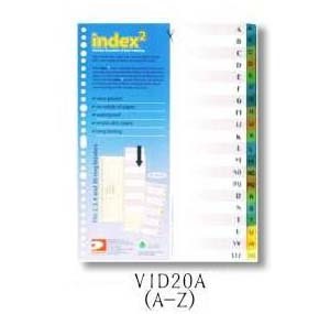 DATA BANK  VID-20A  A4 膠質分類索引 ( A-Z ) 505095580