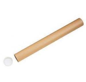 3" x 27"  POSTER TUBE w/COVER CAP 503526270
