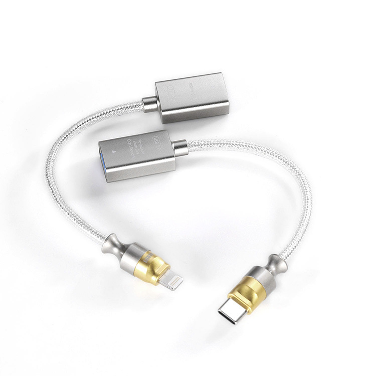 ddHiFi MFi07F / TC07F Lightning / USB-C 轉USB-A母座 OTG轉接線2.0版