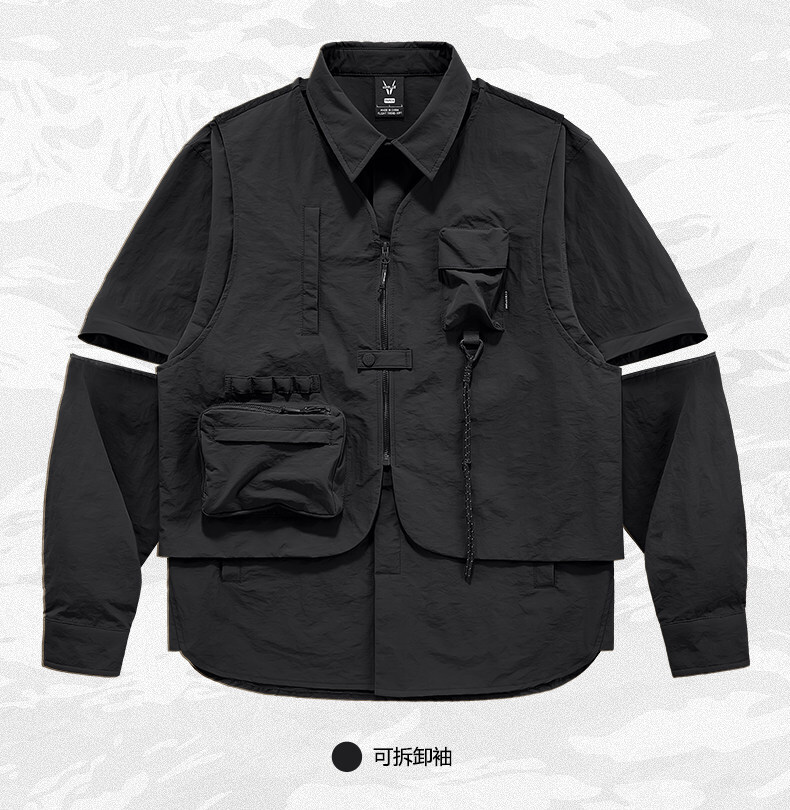 𝙏𝙀𝘾𝙃𝙒𝙀𝘼𝙍  機能工裝多口袋假兩件襯衫外套