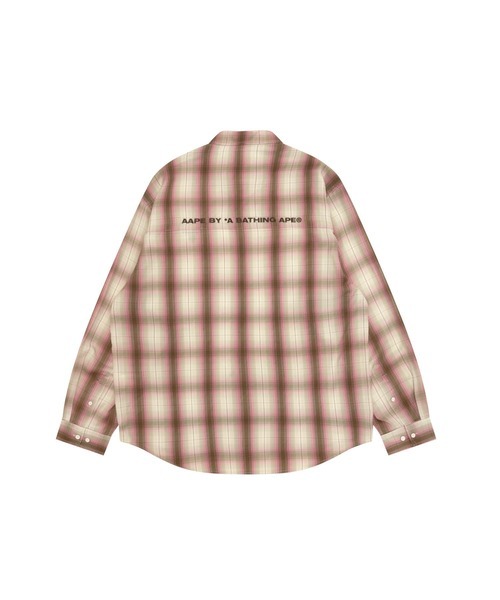 【AAPE】0116發售新品 AAPE NOW HEART LONG SLLEVE CHECK SHIRTS