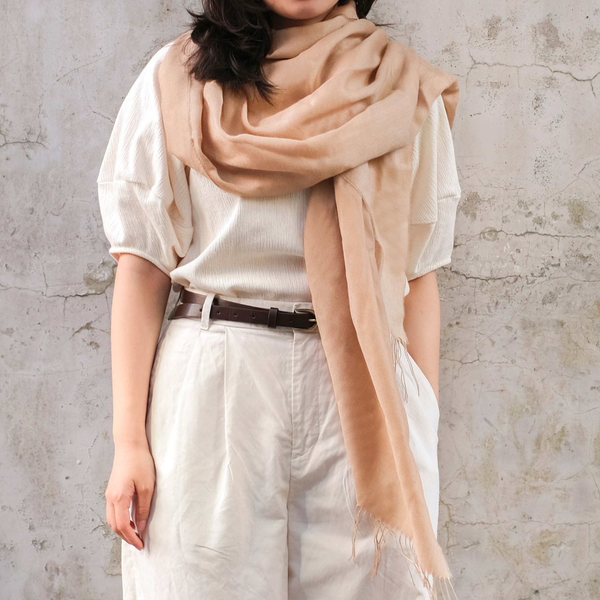 安地斯羊駝披肩｜流沙金｜秘魯