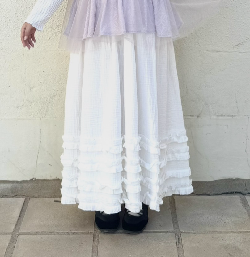 BB棉Triple花邊半身裙