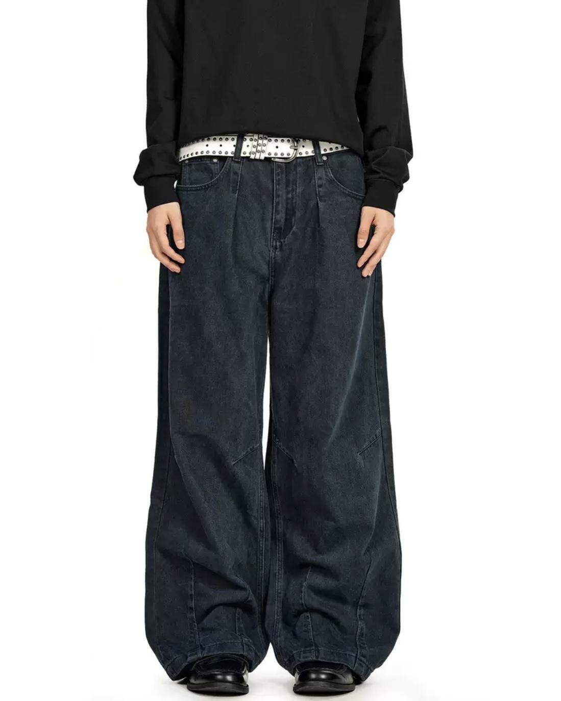 XIN SELECT 復古 直筒 長褲 牛仔褲 兩色 CK3567