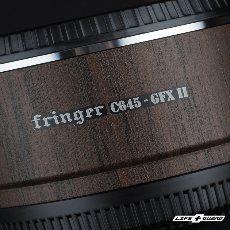 LIFE+GUARD Fringer C645-GFX II 專用鏡頭貼膜｜質感設計｜黑胡桃木紋