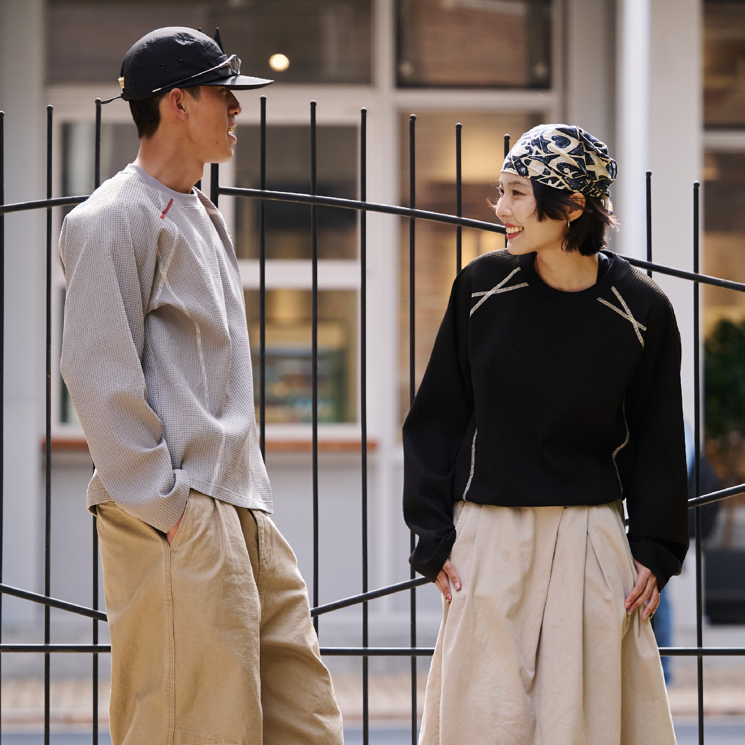 BOHRHOO Waffle LS Tee 華夫格 明線點綴 長袖Tee [BH1093]