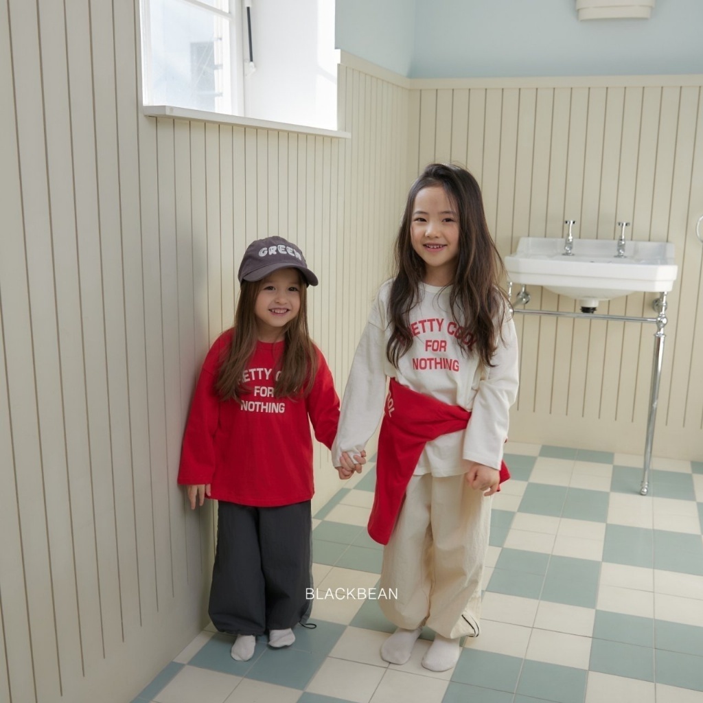 韓國🇰🇷BLACKBEAN 紅白印字T恤(BEBES-M/S-XL)