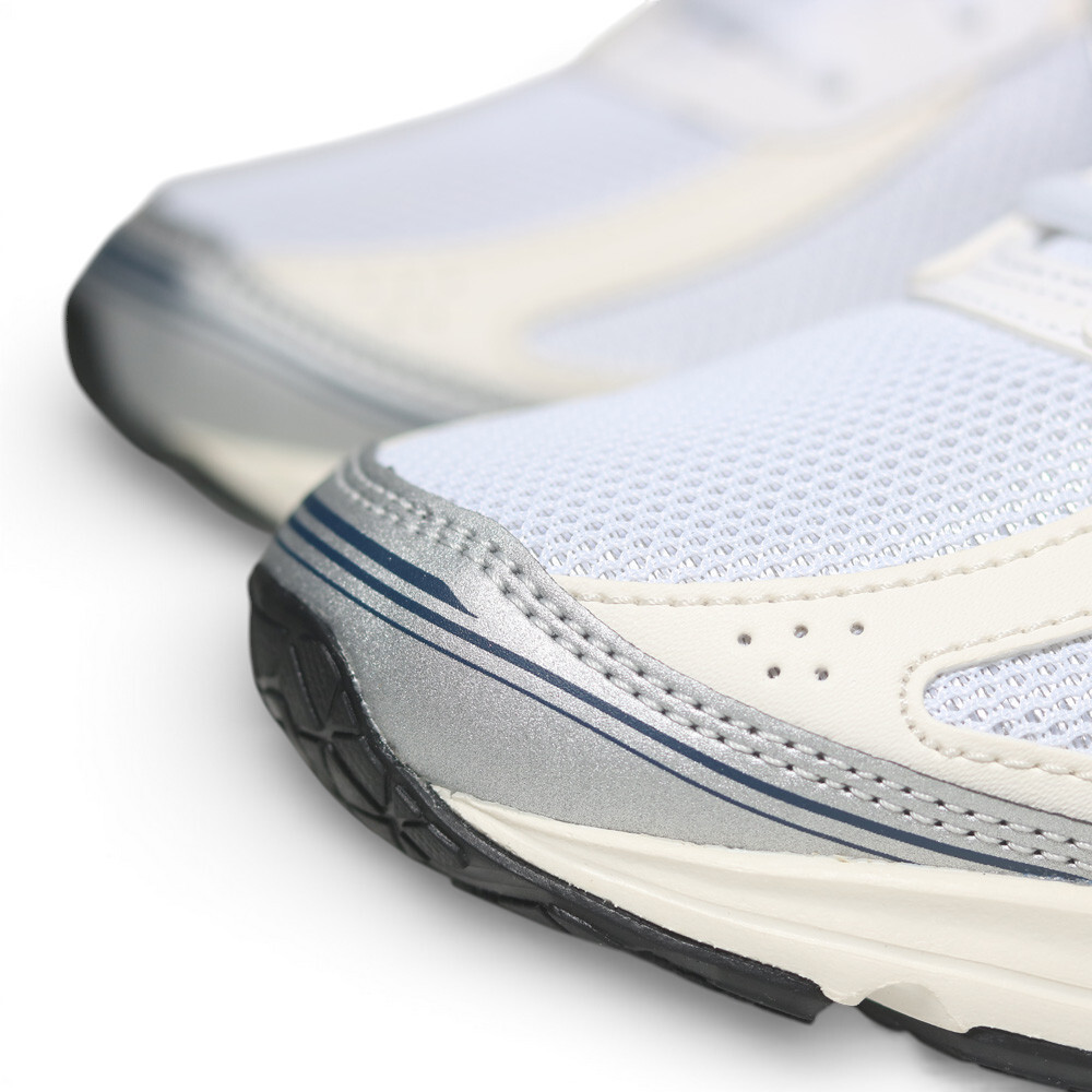 ASICS 慢跑鞋 JOG 100S 白藍銀 復古鞋 男 1203A684105