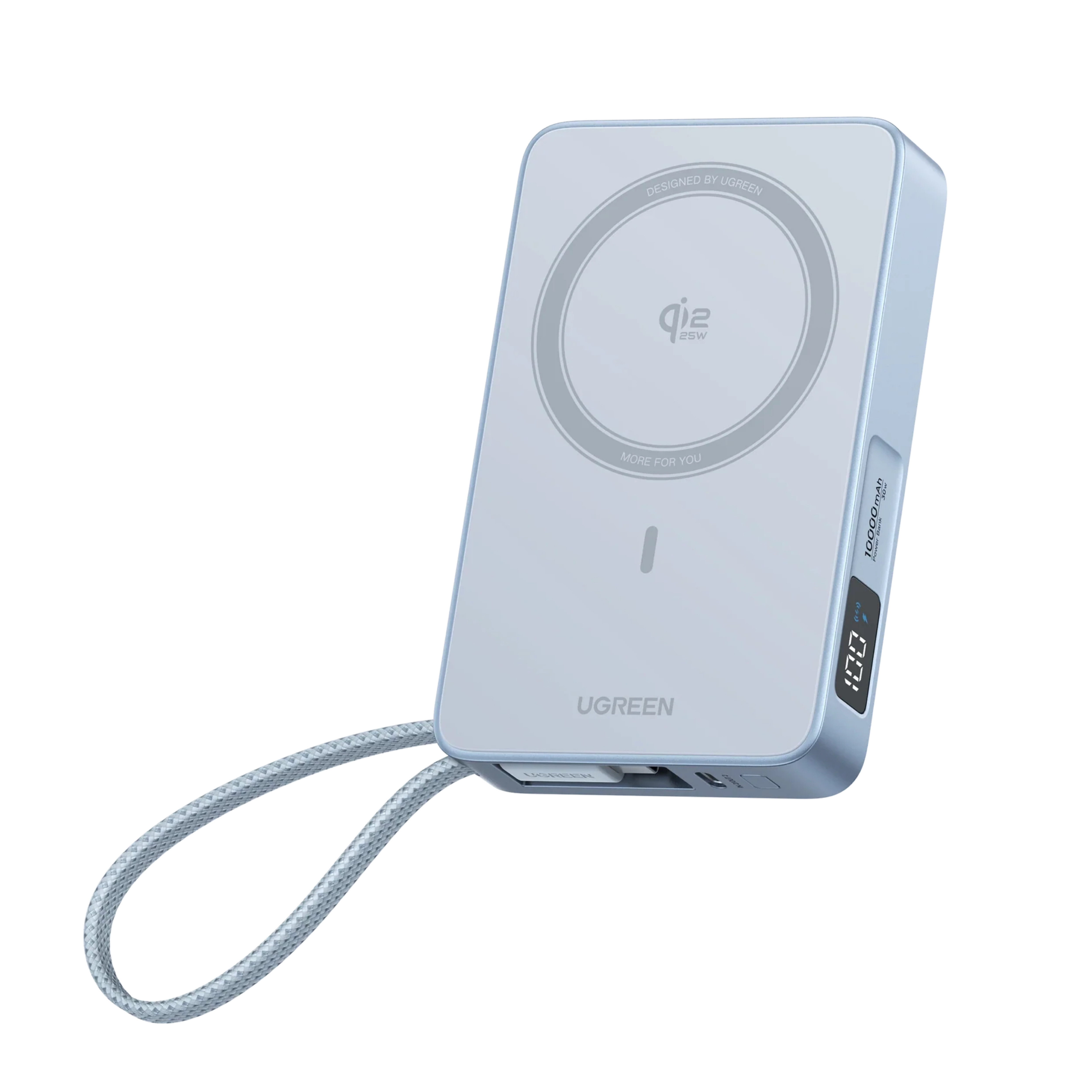UGREEN MagFlow 磁吸式無線行動電源（10000mAh，Qi2 25W，相容於 MagSafe）