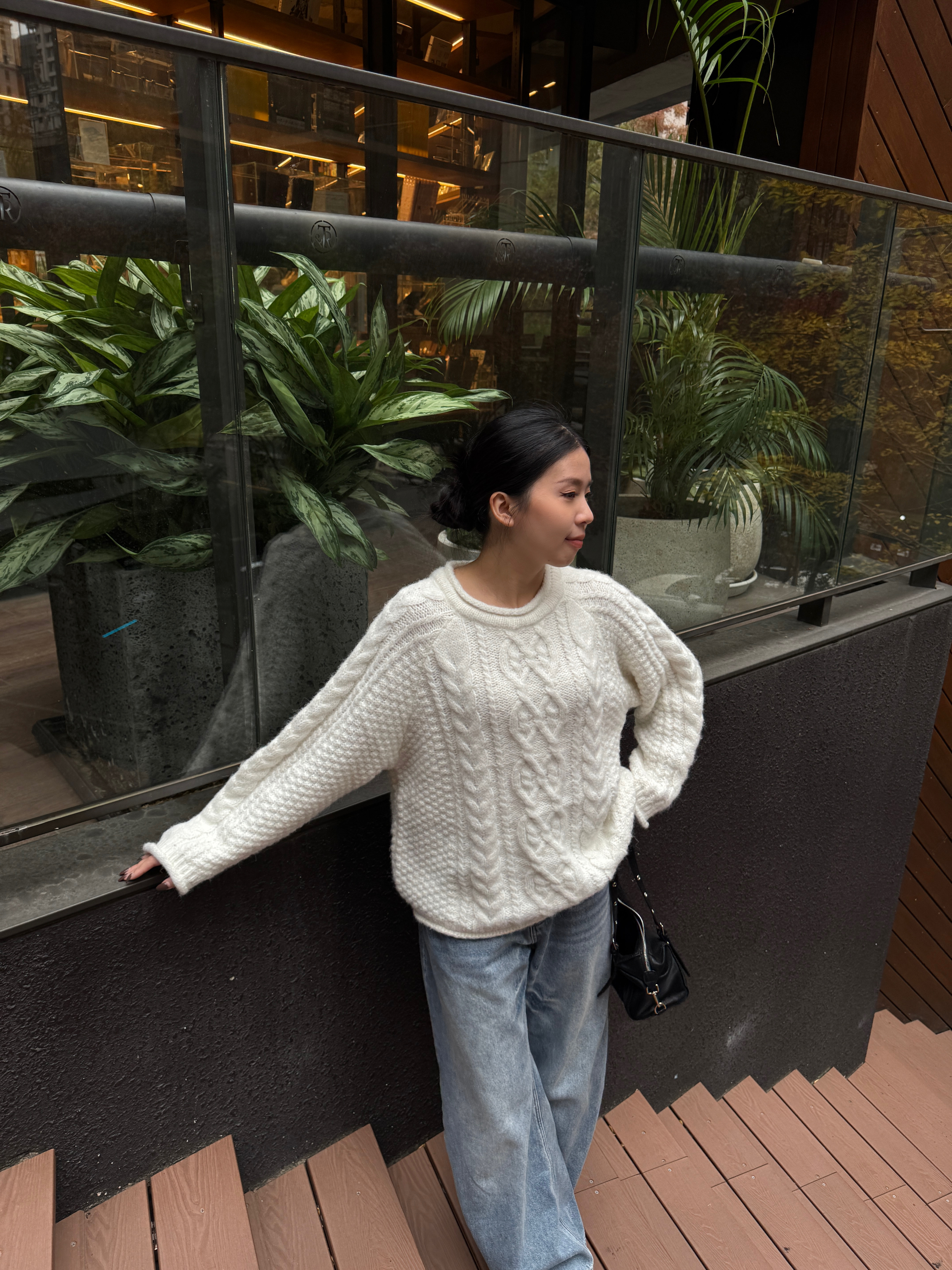 自留❄️歐美慵懶感麻花毛衣(2色)