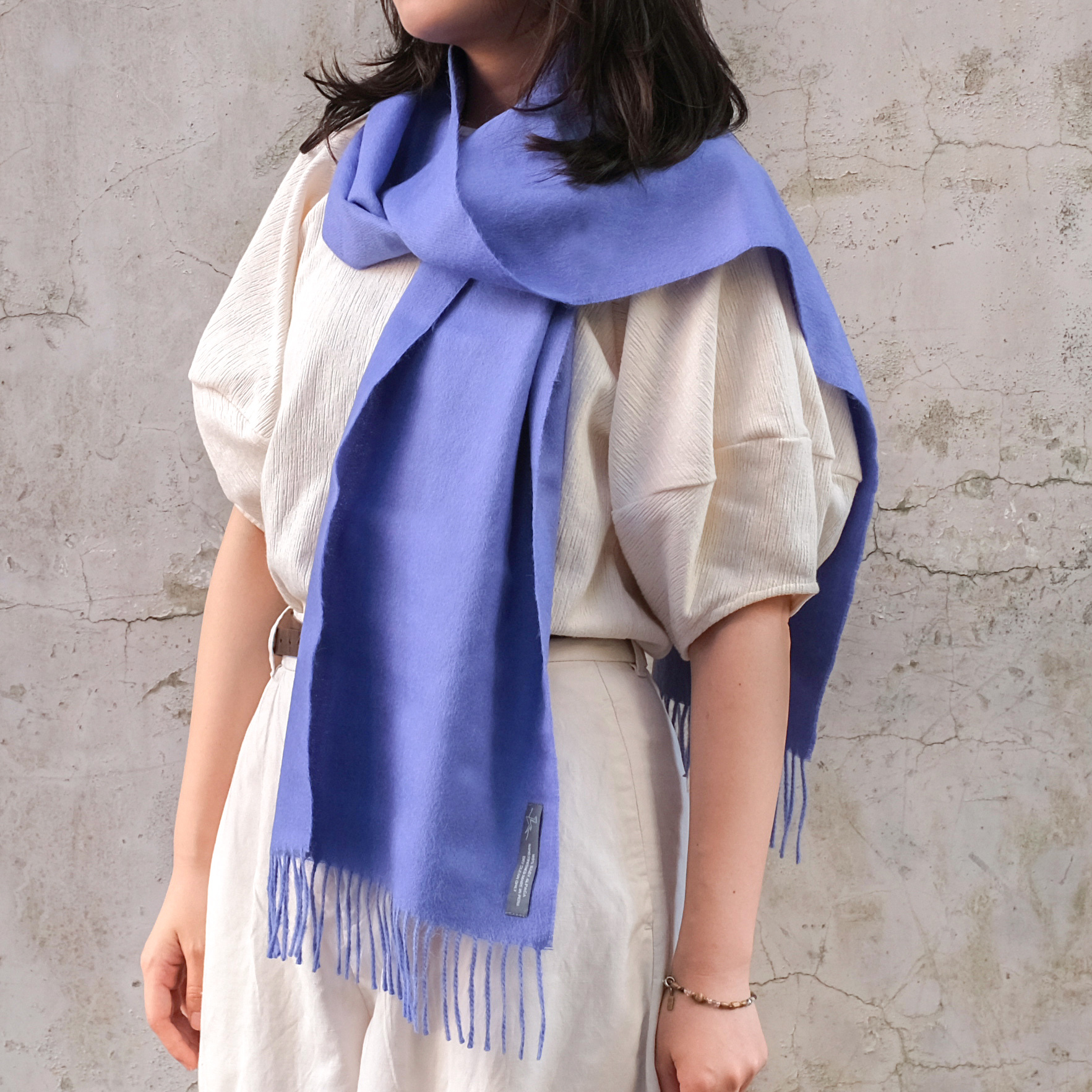 安地斯羊駝圍巾｜紫羅蘭｜秘魯