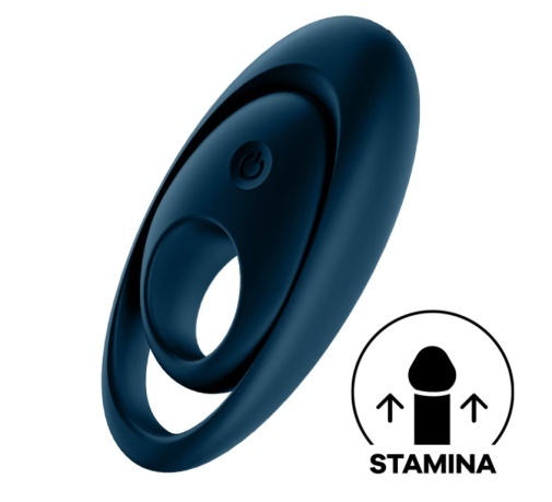 Satisfyer Glorious Duo Vibro Ring - Dark Blue