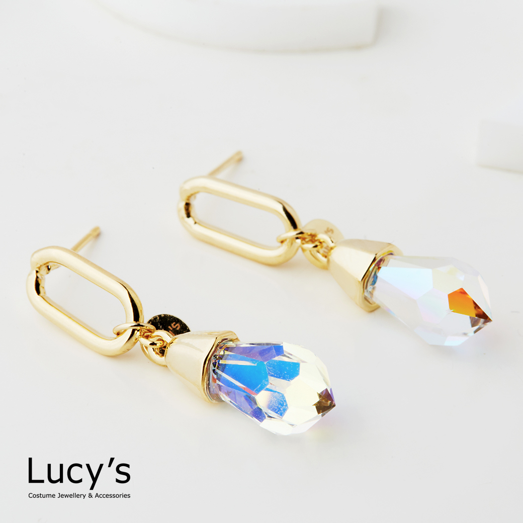 晶幻晨露 耳環 (二色) (127315/127316)