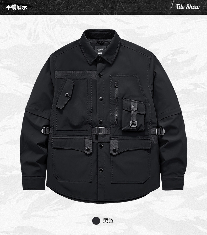 𝙏𝙀𝘾𝙃𝙒𝙀𝘼𝙍  賽博戰術多口袋機能翻領外套