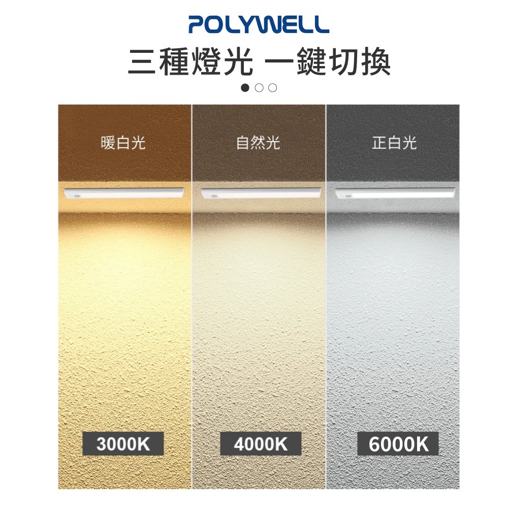 POLYWELL 寶利威爾 磁吸式LED感應燈【DZ0235】