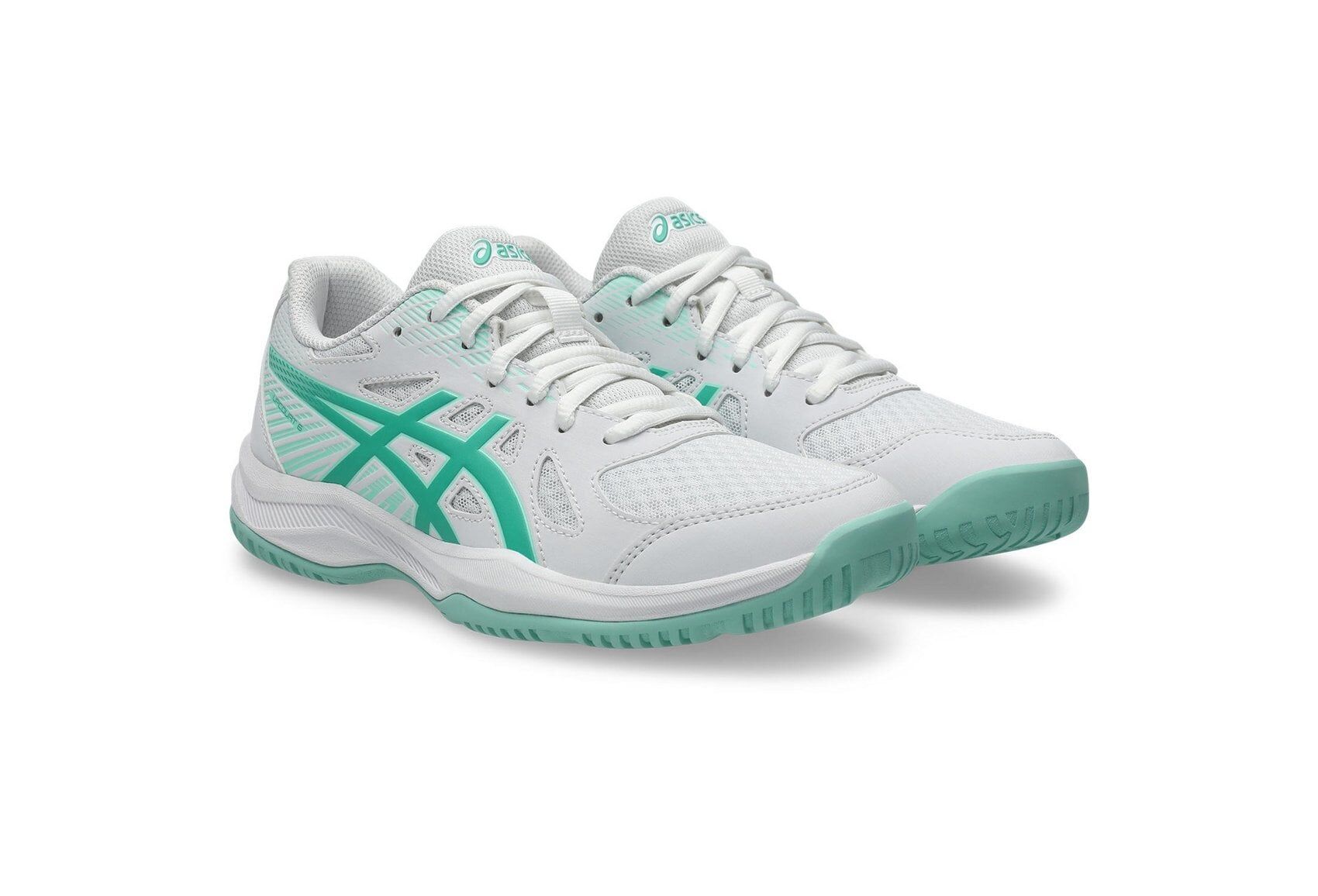 ASICS UPCOURT 6 白綠色 排球鞋/羽毛球鞋/手球鞋