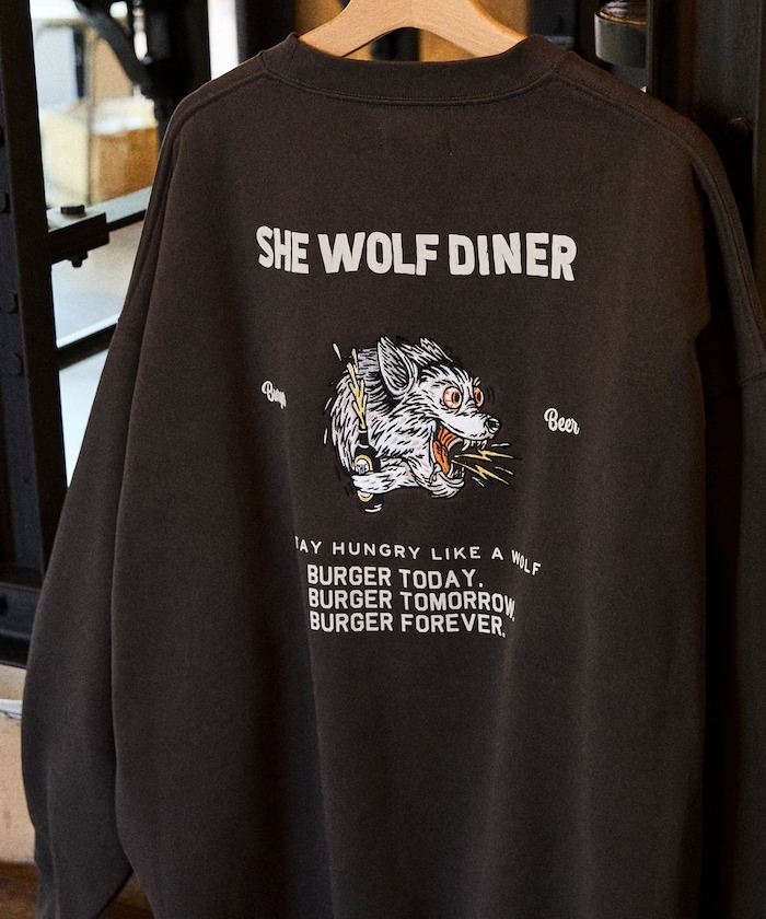 日本 SHE WOLF DINER x Freak's Store 別注 Sweat Series