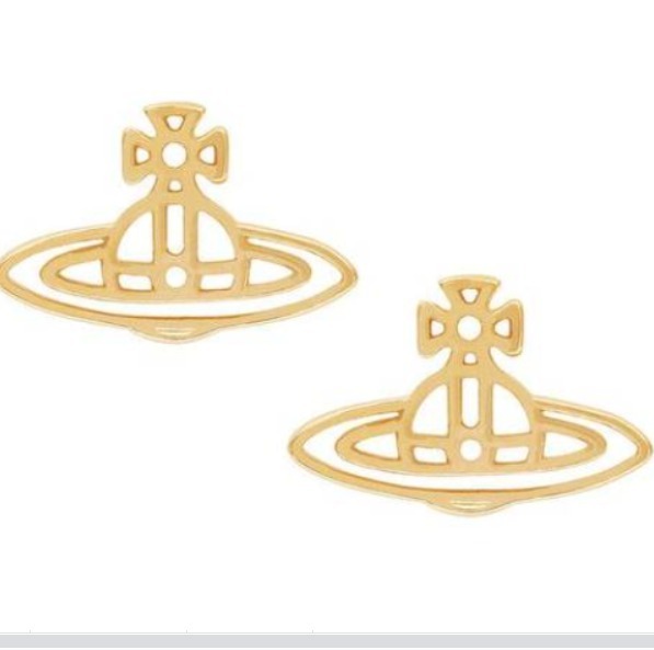 LYS02310 Vivienne Westwood 鏤空耳環金色