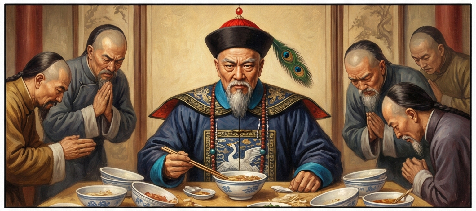 我們都知道，左宗棠最偉大的功績就是打敗阿古柏收復新疆，當時上陣的主力軍是他從湖南帶出的6萬子弟兵，上戰場之前為了激勵士氣，左宗棠想到了這碗雞湯麵。 於是左宗棠給將士們介紹，這是他所吃過的天下最美的東西，他願意把此美味與將士們分享，並且不用朝廷軍餉，而是用自己的俸祿，怕每人一碗不盡興，來上每人兩碗。 當時做麵的是不是揚州的師傅，沒有具體記載，但將士們因為主帥與他們有福共享，而士氣大振，一舉收復伊犁地區，是後來載入史冊的結果。