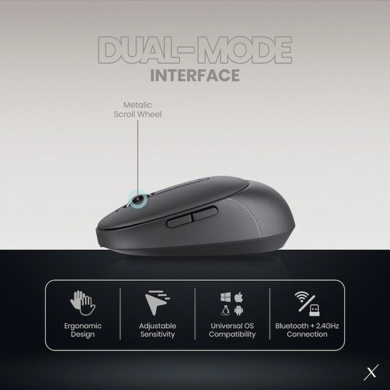 VolkanoX-Crater Dual Mode Wireles Mouse - VKX-202