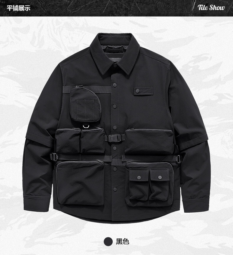 𝙏𝙀𝘾𝙃𝙒𝙀𝘼𝙍  機能工裝多口袋襯衫