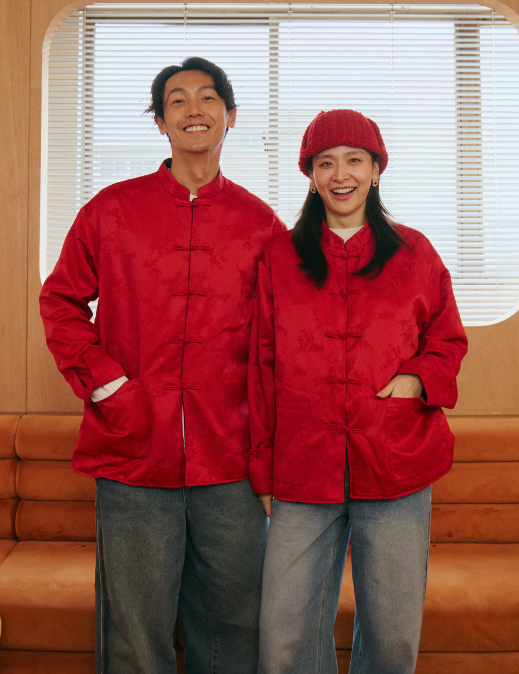 復古中式剪裁兩穿外套（2尺寸）