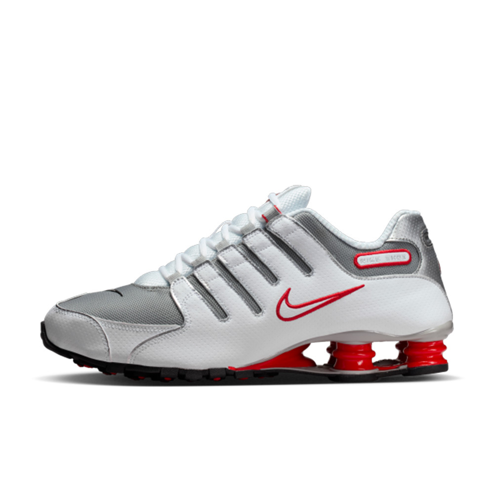 Nike Shox NZ W 紅白 緩震 透氣 彈簧鞋 復古老爹鞋 運動鞋 男鞋 378341-104