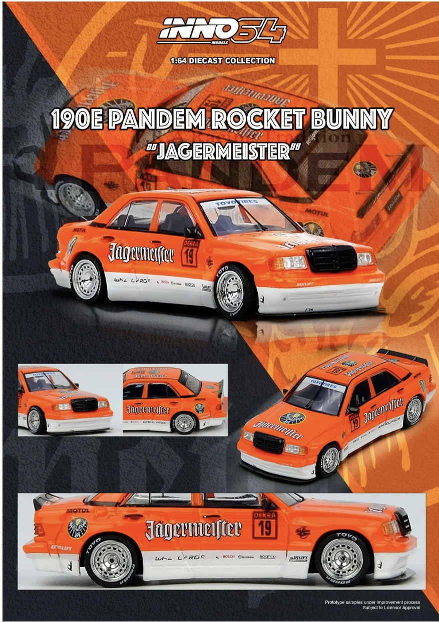 預訂 Pre Order - Inno64 PANDEM ROCKET BUNNY 190E JAGERMEISTER