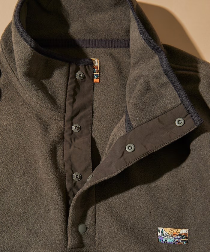 日本 Freak's Store Fleece Snap Button Spindle Pullover