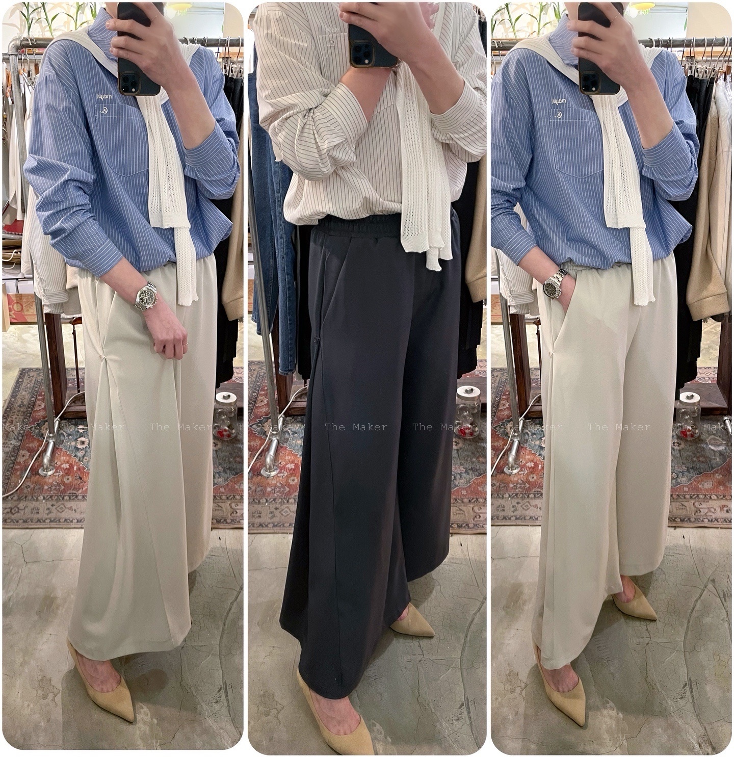 🏆 修長側開叉闊褲 🏆