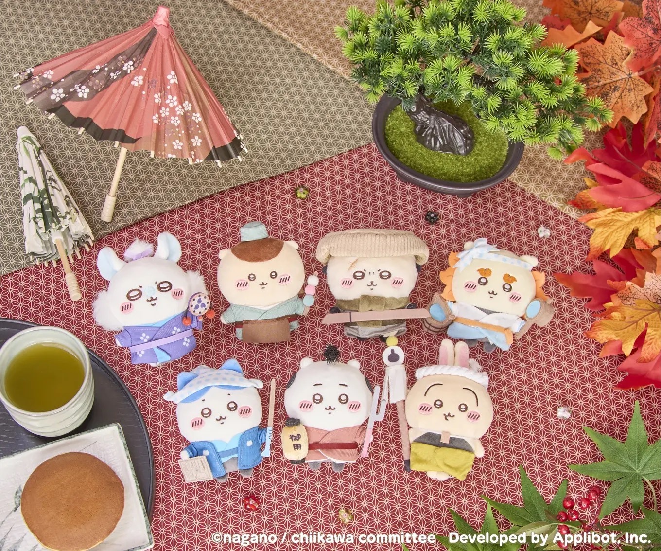 KTQ STORE ‧ 日本 Chiikawa 吉伊卡哇 帶著走實體化 江戶/野餐系列 吊飾娃娃