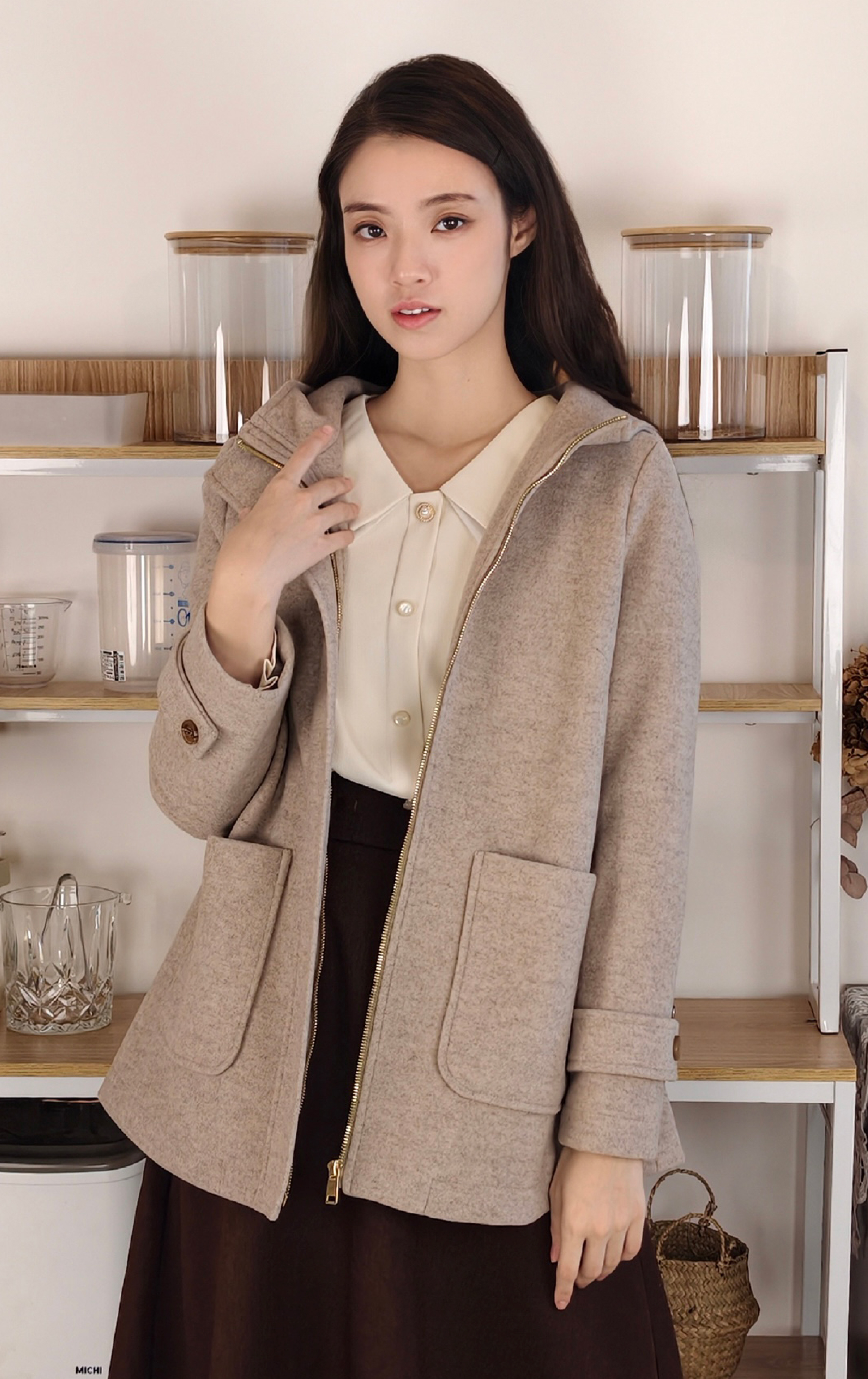 Patchwork Collared Shirt SH0286