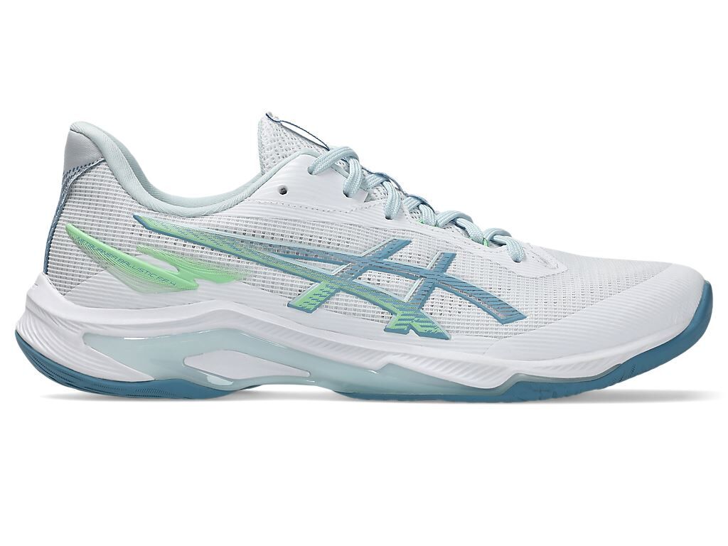 ASICS NETBURNER BALLISTIC FF 4 排球鞋 白藍綠色