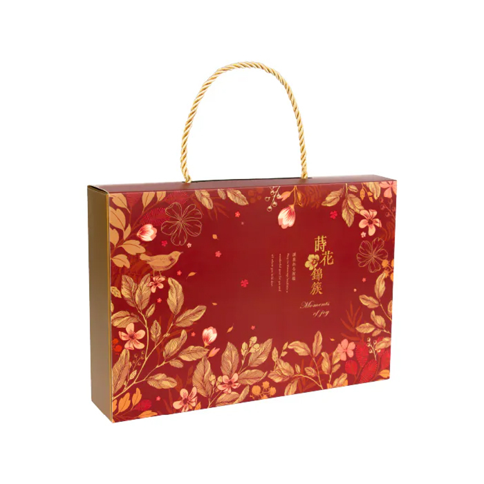 手提點心禮盒 蒔花錦簇 10入/包 27*18*6*0.8cm【3A18-127002】