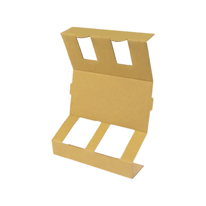 手提抽屜醋盒 雙瓶裝 內襯 兩格隔板 牛皮無印 10入/包 4.8*4.8*22.4cm【3C01-17020】