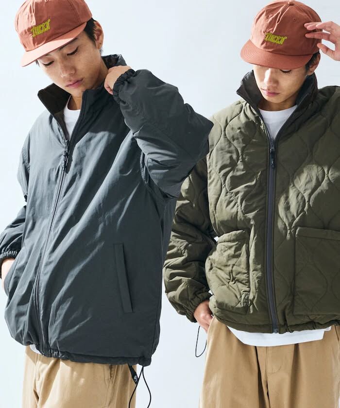 Freak's store 雙面穿防風尼龍絎縫外套