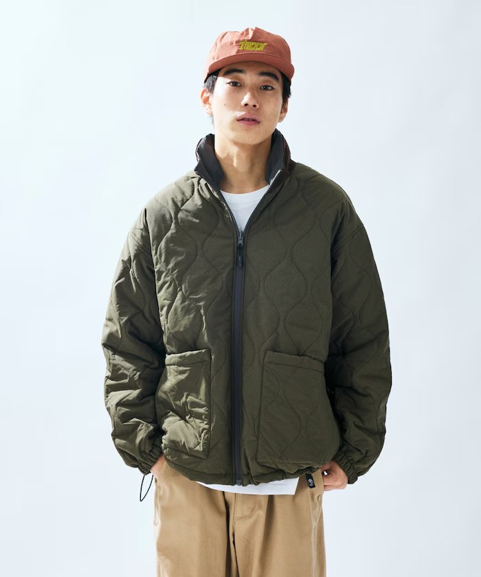 Freak's store 雙面穿防風尼龍絎縫外套