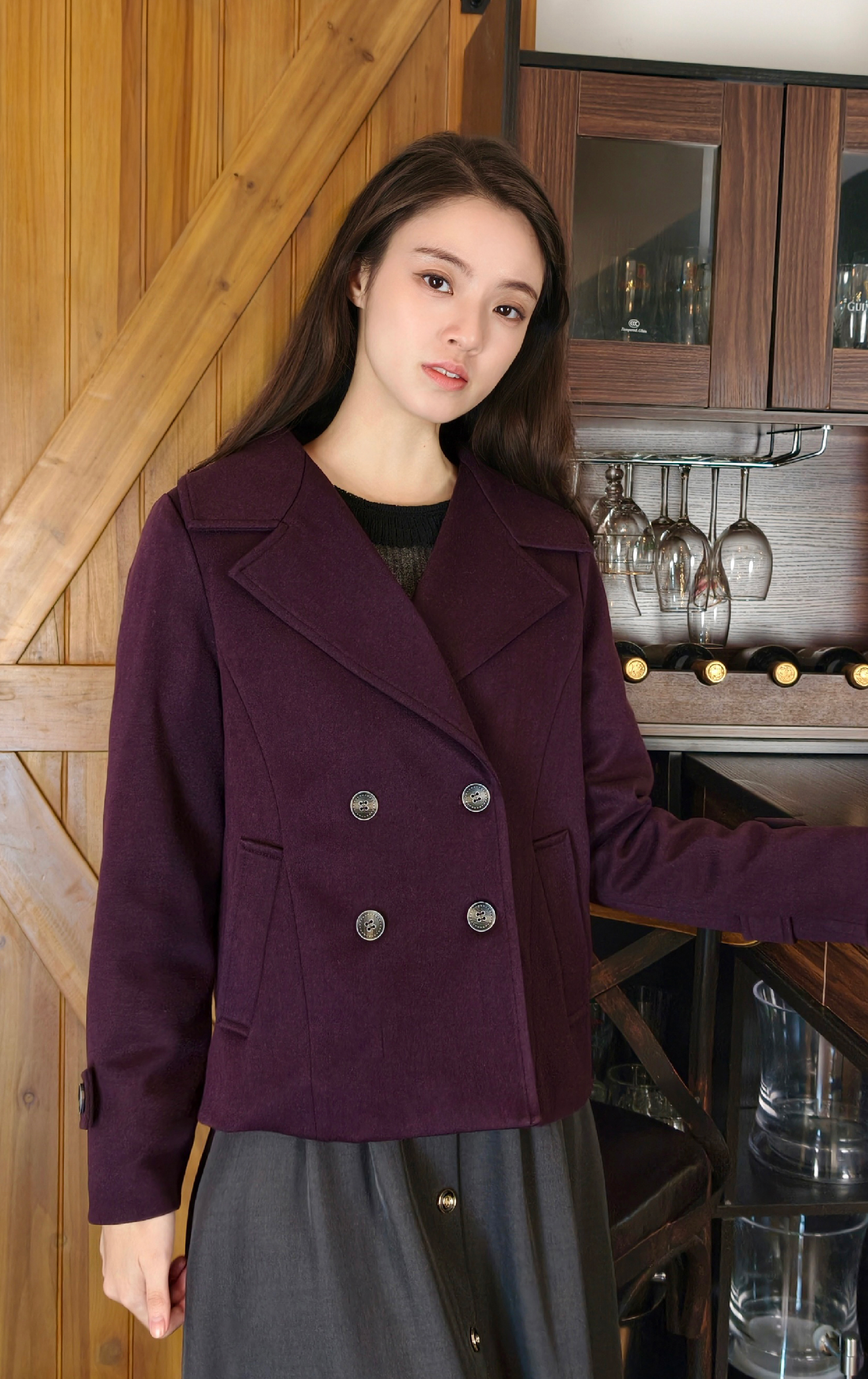 Double-breasted Coat JK0938