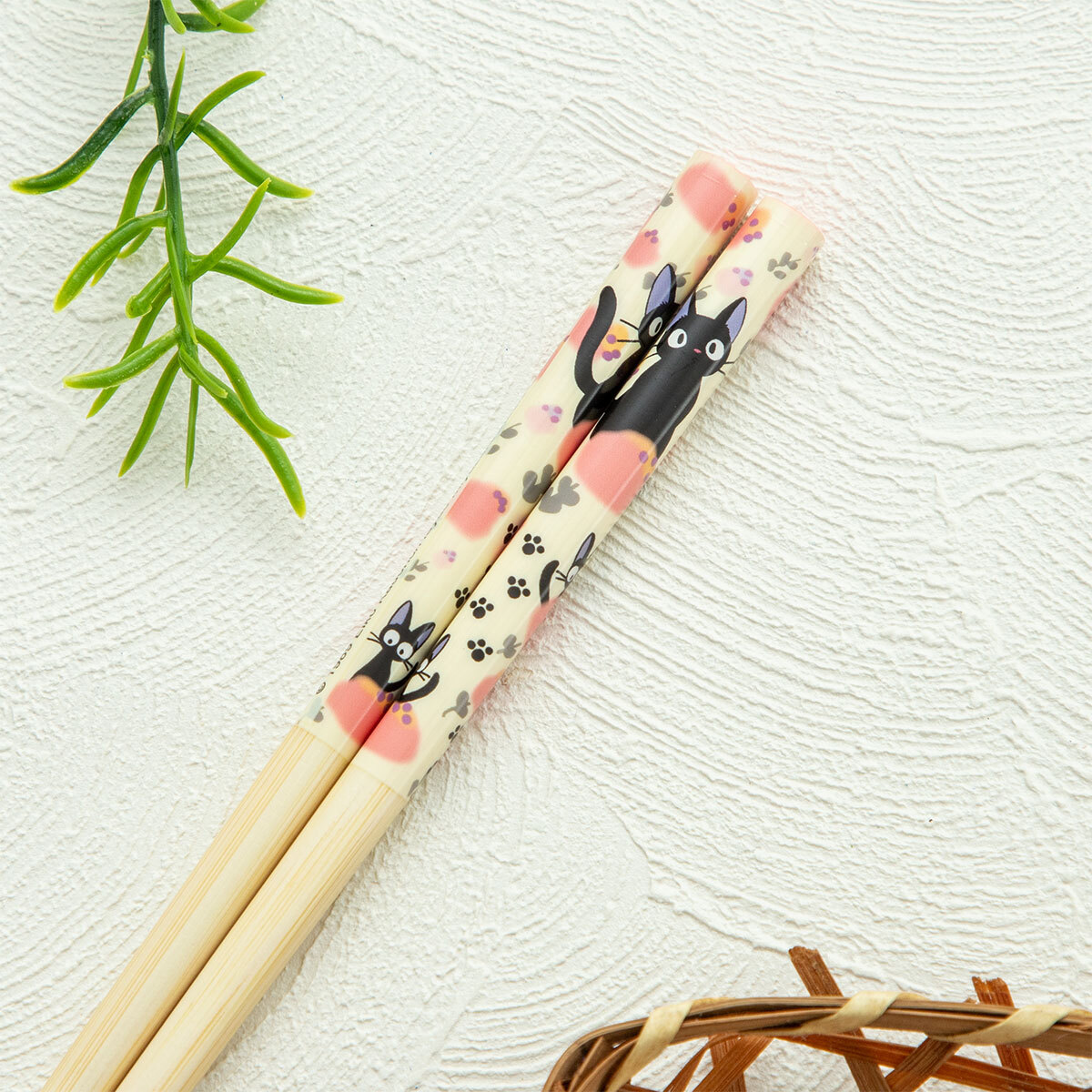 竹筷 魔女宅急便 玫瑰 21公分