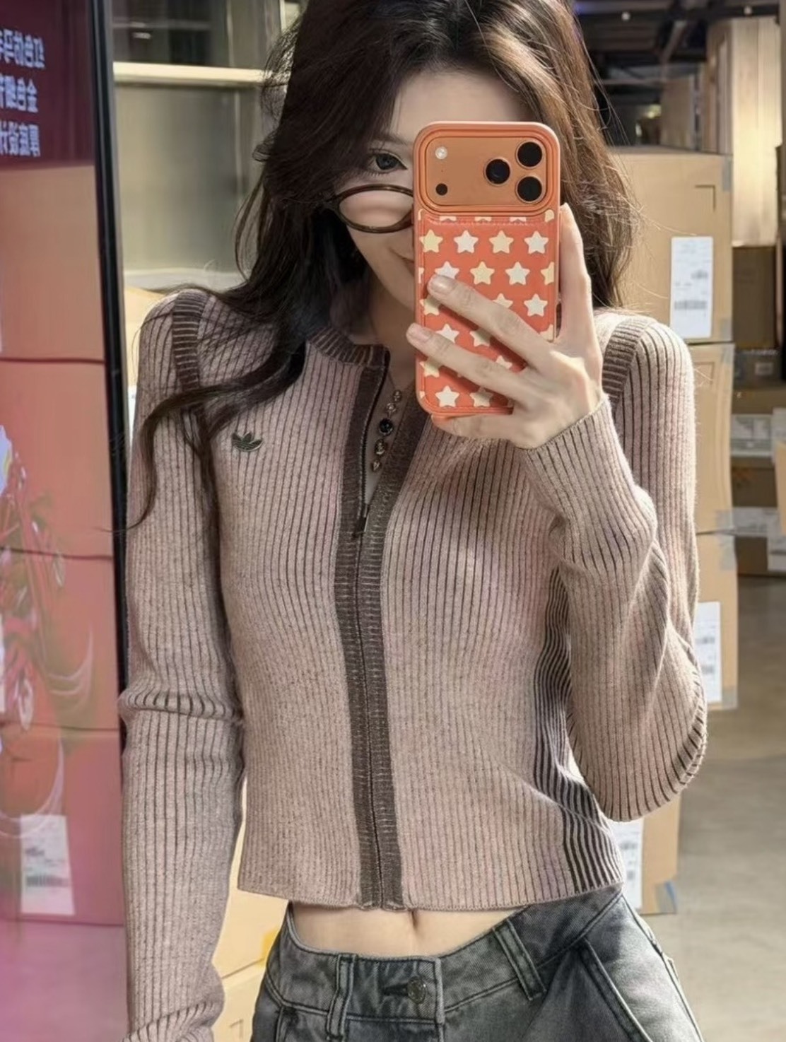 <好..便..宜..😵>ADIDAS OG 坑條拉鍊針織衫 兩色